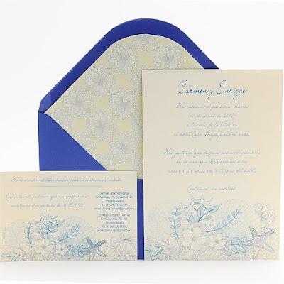 Invitaciones de bodas marineras