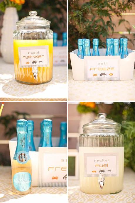 Decoracion fiestas eventos adornos marcianitos space invaders