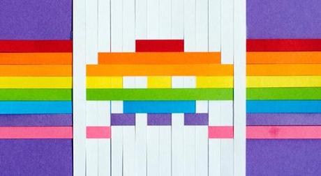 DIY tutorial papel postal marciano