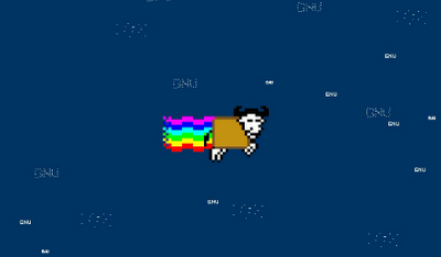 MooGNU MooGNU alternativa copyleft a Nyan Cat creada por entusiastas GNU