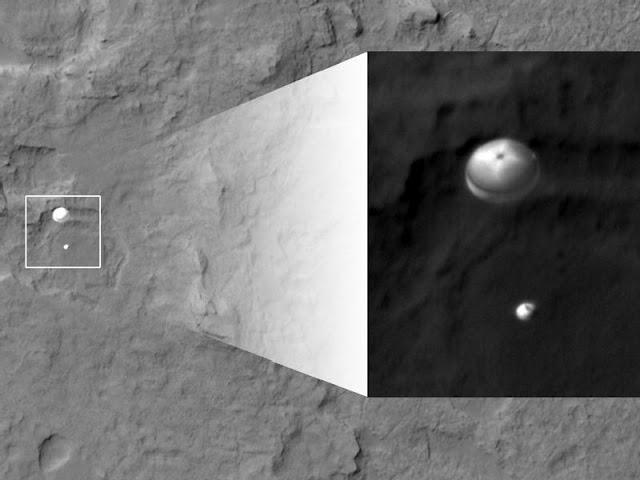 El Curiosity en Marte.