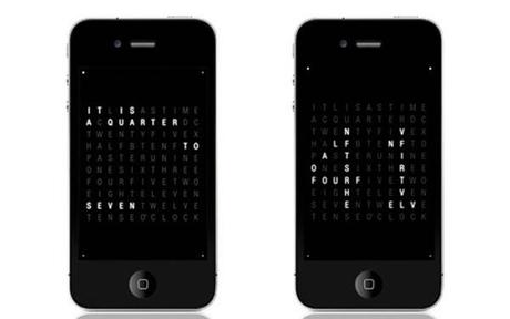 QlockTwo App: la hora en letras para móviles