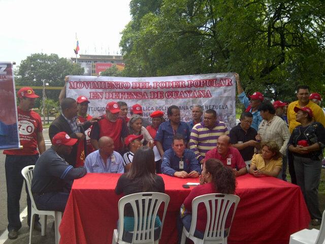 Rueda de Prensa Comandos Patrióticos de la Resistencia Revolucionaria de Guayana.