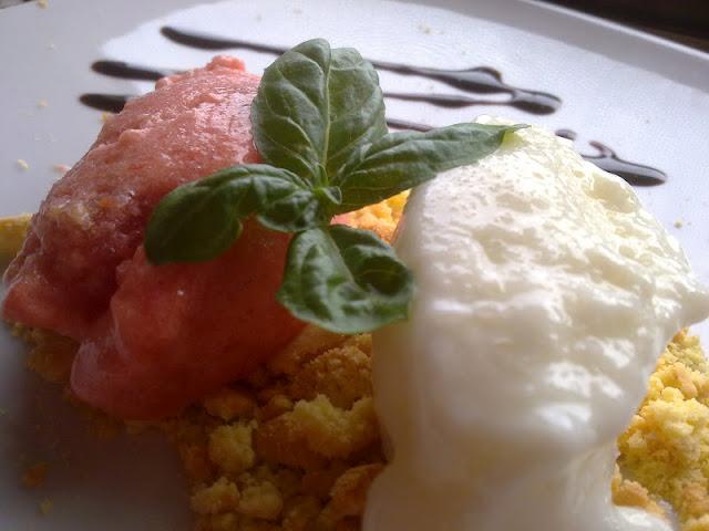 Helado con horchata de Valencia