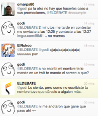 El debate twitter