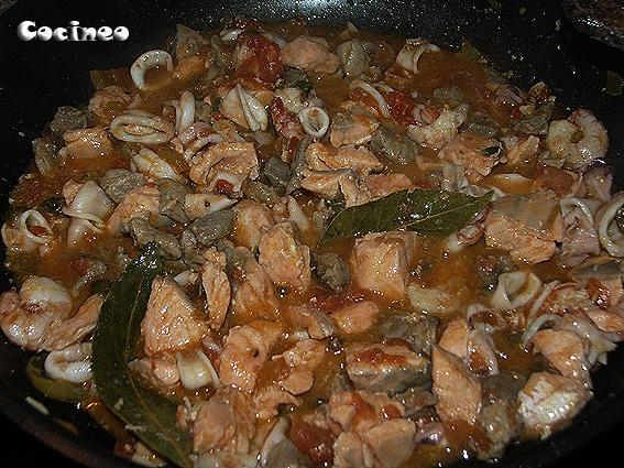 Paella de marisco