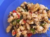 Ensalada alubias pollo escabechado