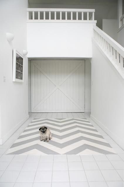 Ikea-Hack: Alfombra estilo chevron