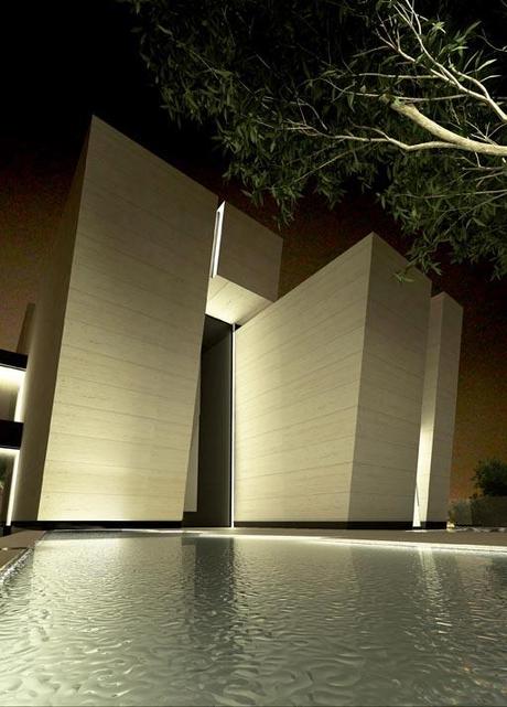 A-cero Projects Infografías nocturnas de la propuesta de A-cero en el Líbano