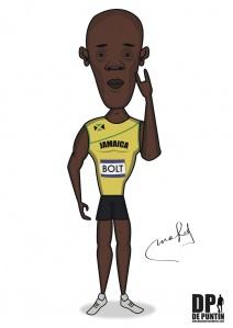 Londres 2012 | Bolt en caricatura