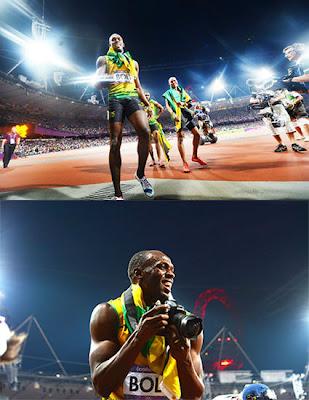 Usain Bolt cogió su fusil
