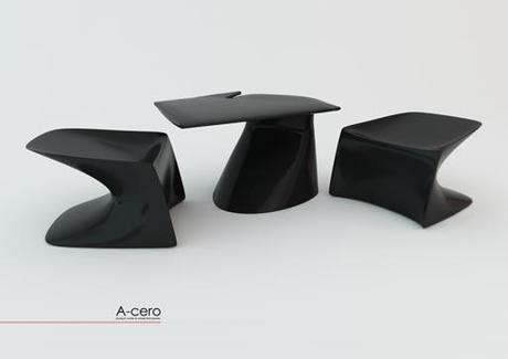 A-cero añade silla y mesa chill out a la colección Wing de VONDOM
