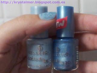 Look azul con mariposas