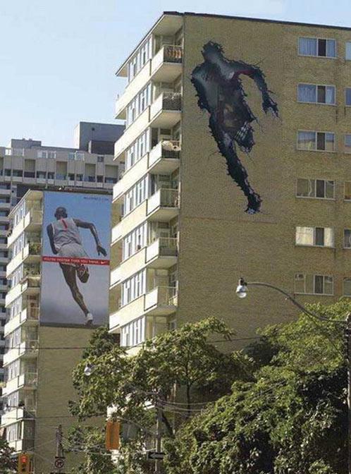 20 anuncios creativos a lo grande en edificios