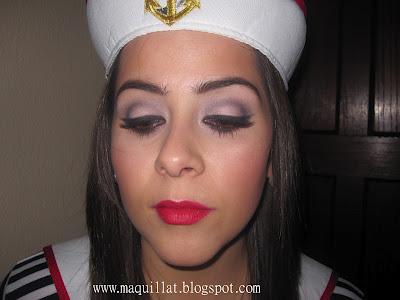 Maquillaje: Disfraz de marinera para Carnaval