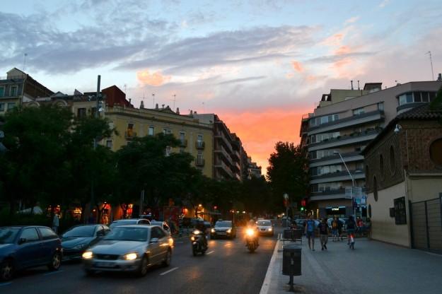 Barcelona al atardecer