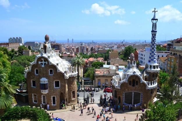 Construcciones del fantástico Parc Güell