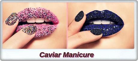 Nails art: Uñas con efecto caviar