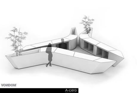 A-cero Projects Os presentamos nueva barra, lámpara y macetero para la colección Wing de VONDOM, diseñados por A-cero