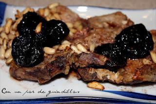 Chuletas de lomo al Oporto