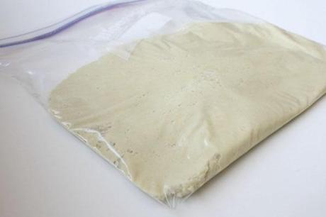 masa de galletas en bolsa