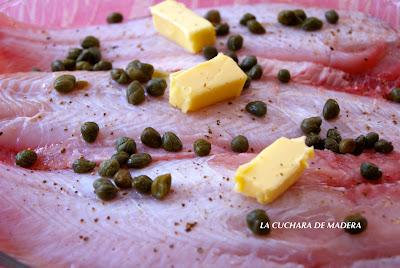 LENGUADO AL HORNO CON ALCAPARRAS