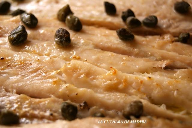 LENGUADO AL HORNO CON ALCAPARRAS