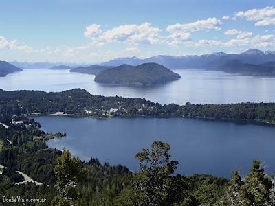 Vista desde el Cerro Campanario, en Bariloche