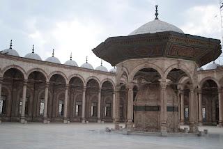 Patio interno de la mezquita de Alabastro, El Cairo
