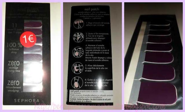 Nail Patch de Sephora, esmalte en pegatina