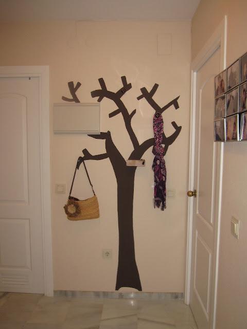 El árbol perchero de Antonio y Pilar terminado