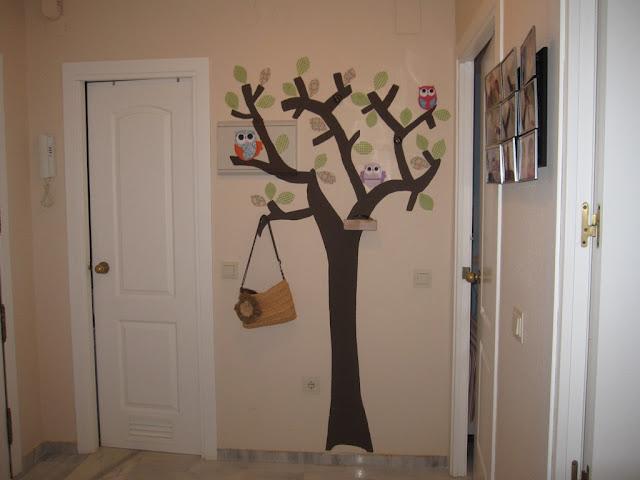 El árbol perchero de Antonio y Pilar terminado