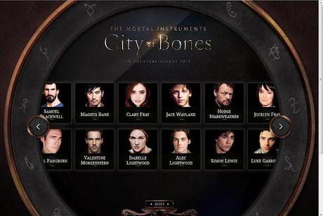 City of bones (Web de l película)