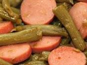 Judías verdes salchichas