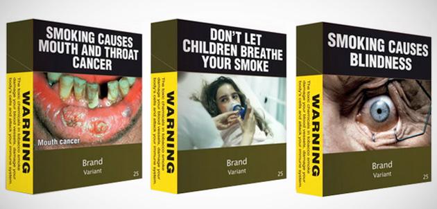 Los incómodos mensajes en las cajetillas de cigarros