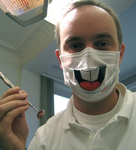 Tapabocas divertidos para dentistas