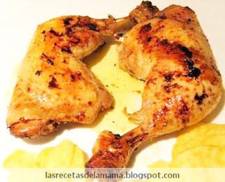 Receta de Pollo al horno con salsa de mostaza a la miel