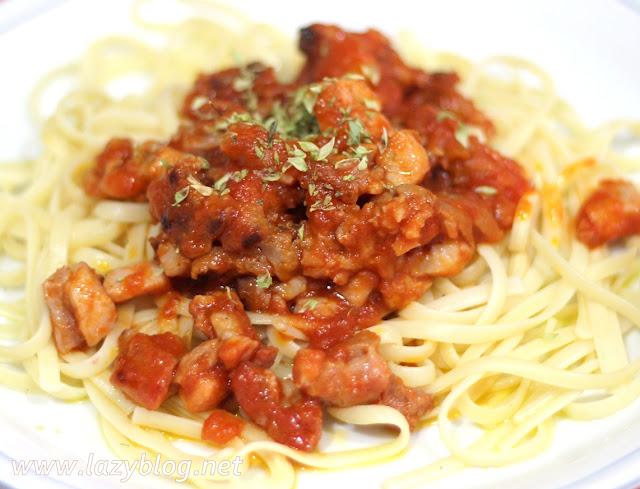 Deliciosos espaguetis de aprovechamiento