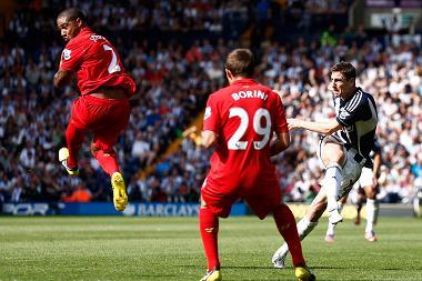 Football – West Bromwich Albion v Liverpool – Barclays Premier League – The Hawthorns – 18/8/12 Zoltan Gera scores the first goal for West Brom