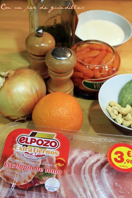 Lomos en salsa con anacardos Lomos en salsa con anacardos