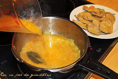 Lomos en salsa con anacardos Lomos en salsa con anacardos