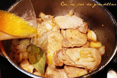 Lomos en salsa con anacardos Lomos en salsa con anacardos