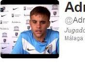 Adrián ruiz: canterano malaga transmite valores twiter
