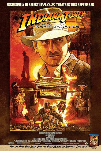 Cartel de En Busca del Arca Perdida de cara al reestreno en cines Imax