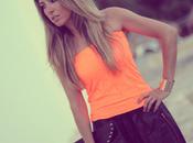 Metallic details tangerine