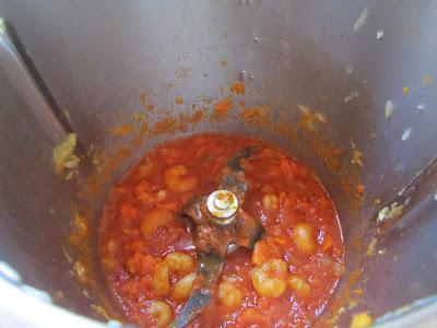 San jacobos de calabacín con salsa marinera