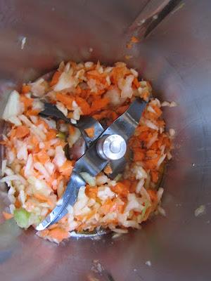 San jacobos de calabacín con salsa marinera