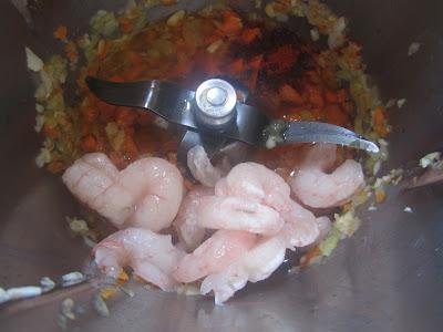 San jacobos de calabacín con salsa marinera