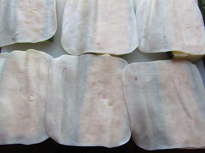 San jacobos de calabacín con salsa marinera