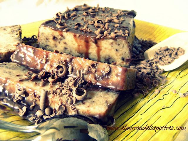Pudding de Bizcocho con Chocolate (Microondas)